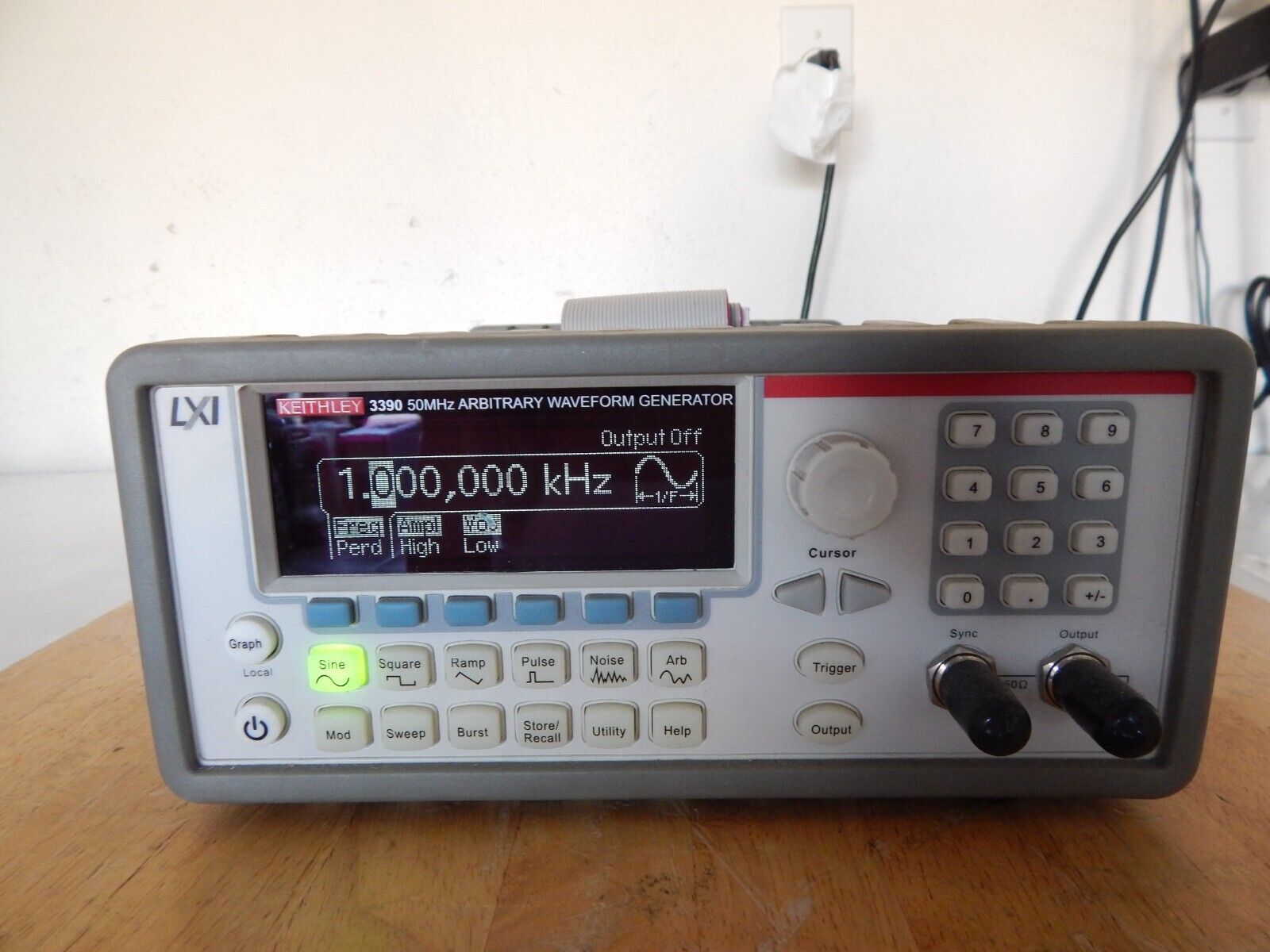 Keithley 3390 Arbitrary Waveform/Function Generator, 50 MHz, Cal'd Keithley 3390 Arbitrary Waveform/Function Generator, 50 MHz, Cal'd